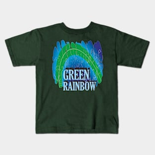 GREEN RAINBOW Kids T-Shirt